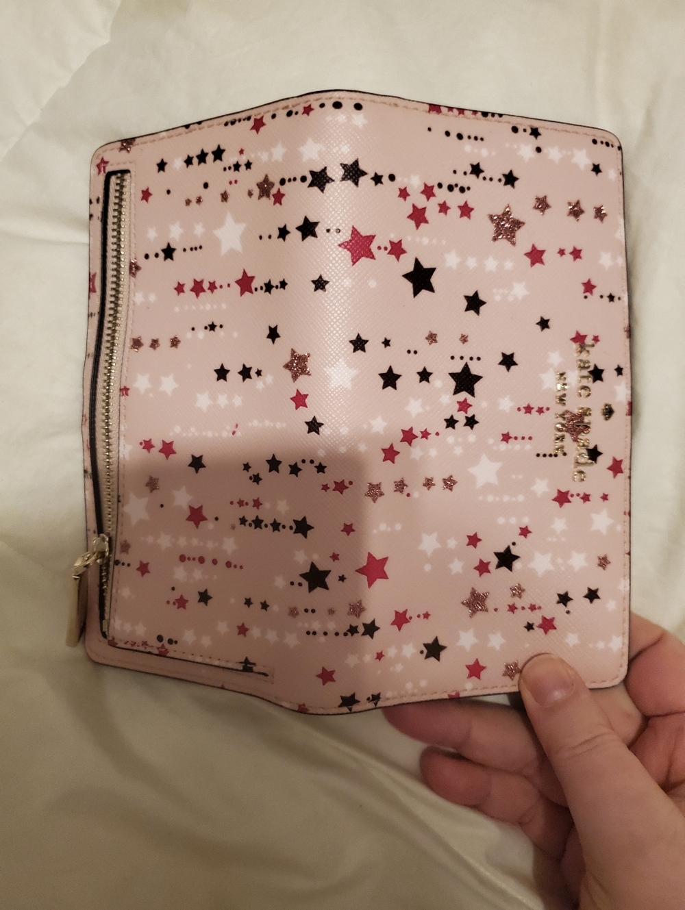 kate spade pale pink star-print kids wallet - Picture 10 of 10
